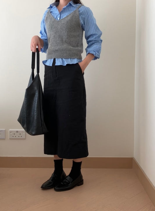 少少毛茸茸細肩帶背心上衣