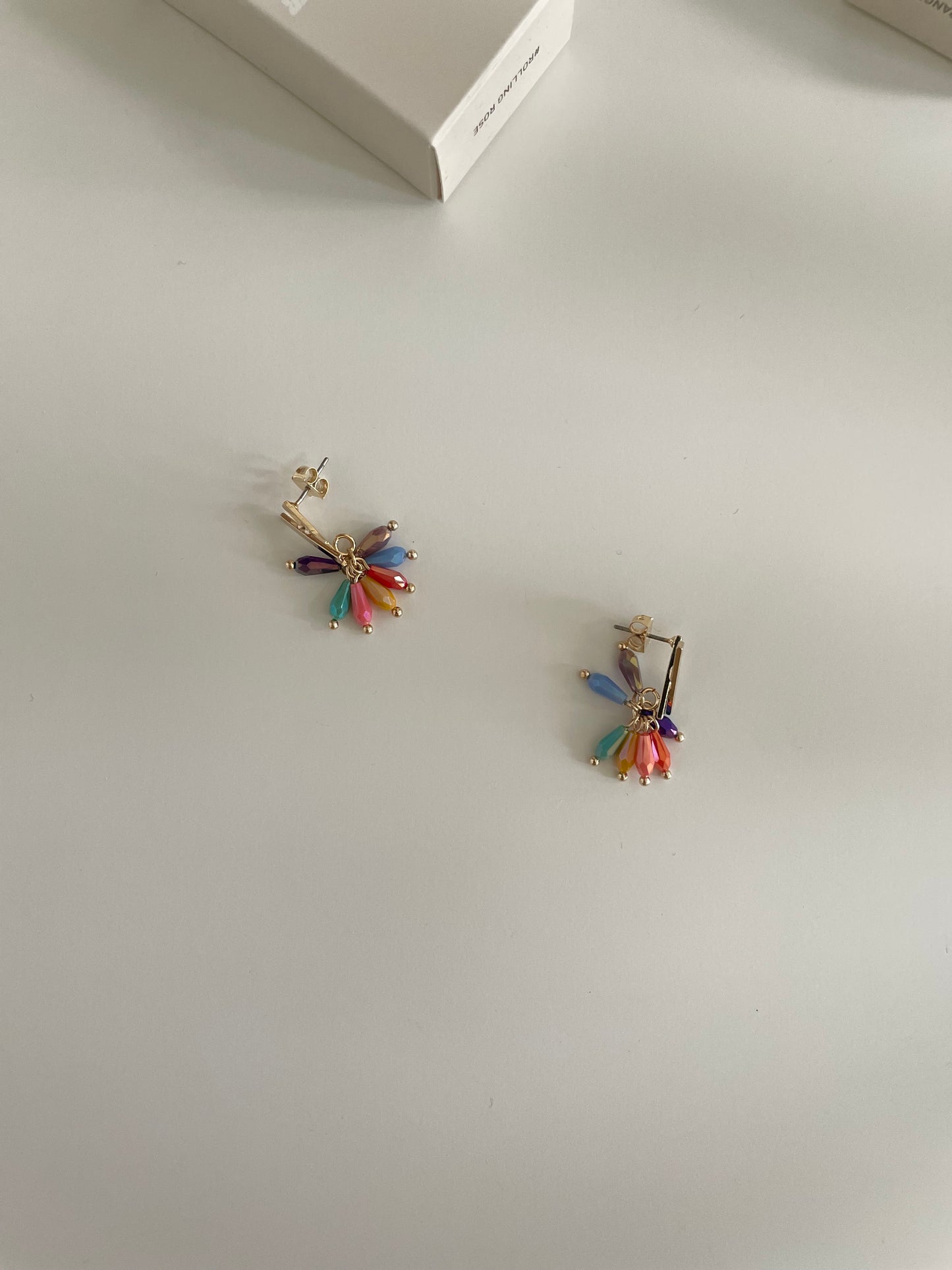 Rainbow X Earrings