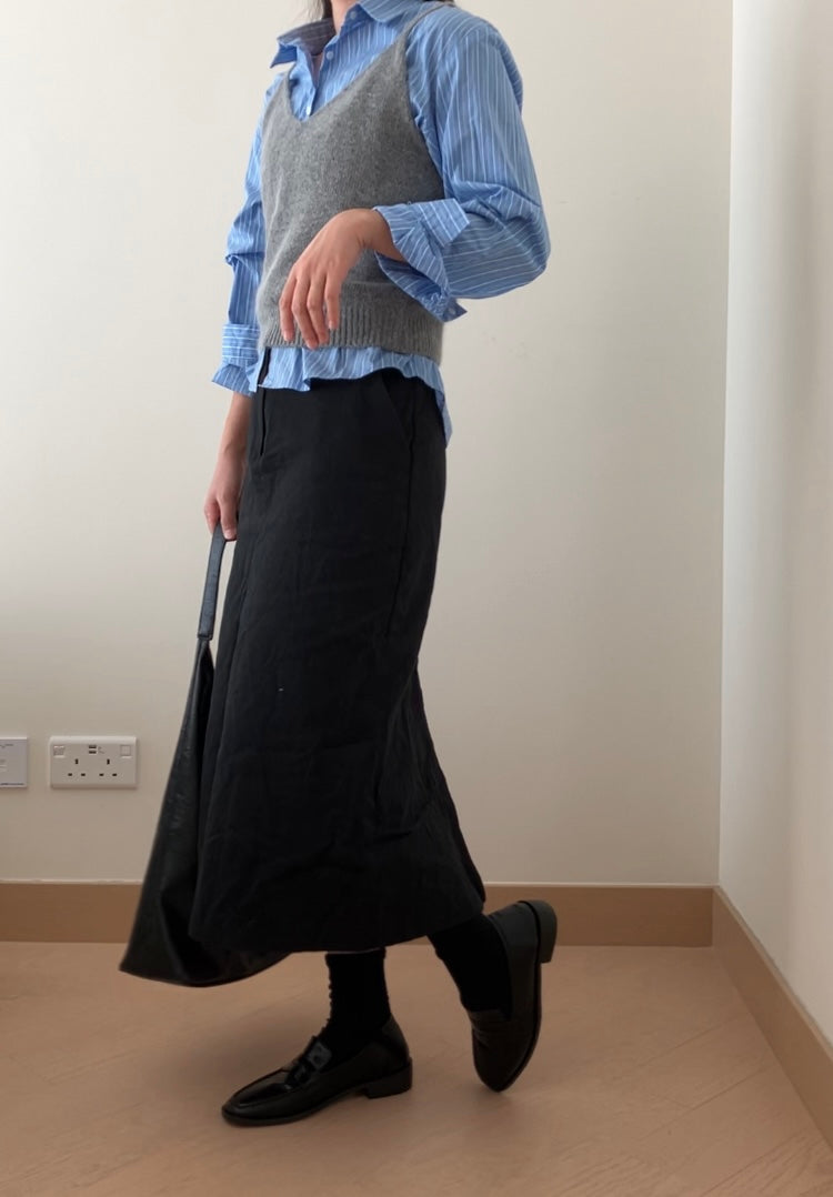 少少毛茸茸細肩帶背心上衣